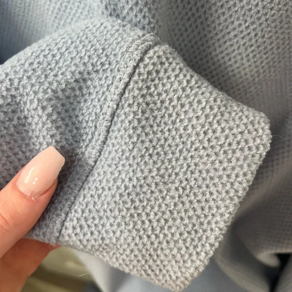 Joe Fresh XS Women's Waffle Knit Light Gray Matching Coord Jogger Set - Picture 4 of 10